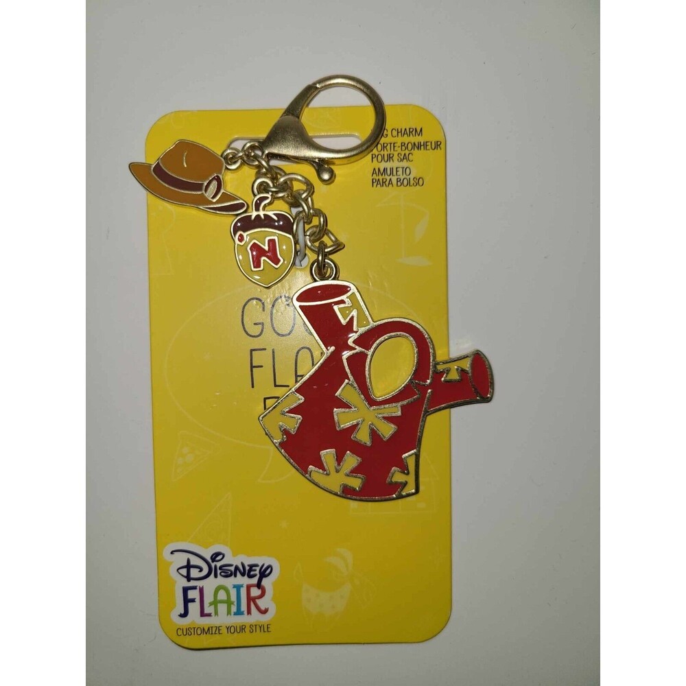 DISNEY CHIP AND DALE Rescue Rangers Flair BAG CHARM Keychain NEW HTF